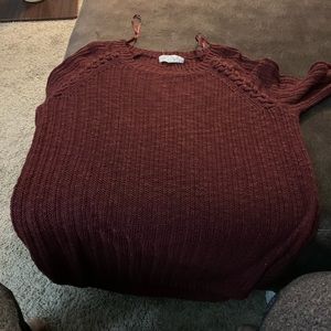 Burgundy sweater
